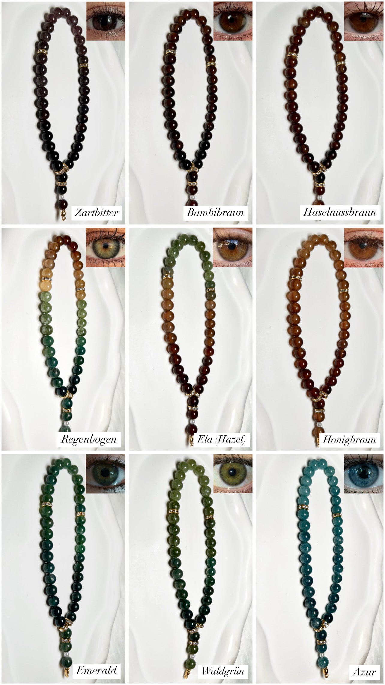2 Augenfarben Tasbih