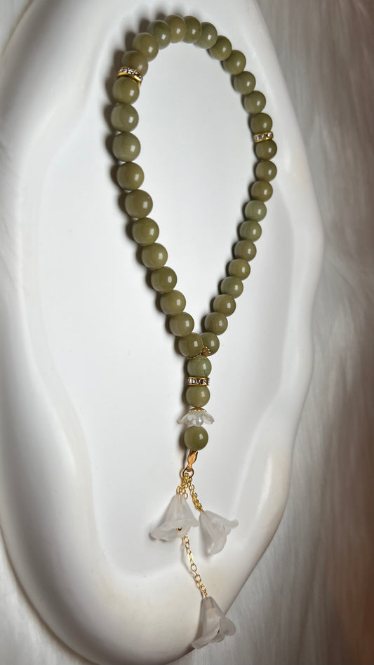 Calla-Lilie Tasbih (weiß)